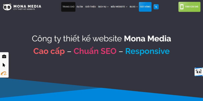 Thiết kế website Mona Media