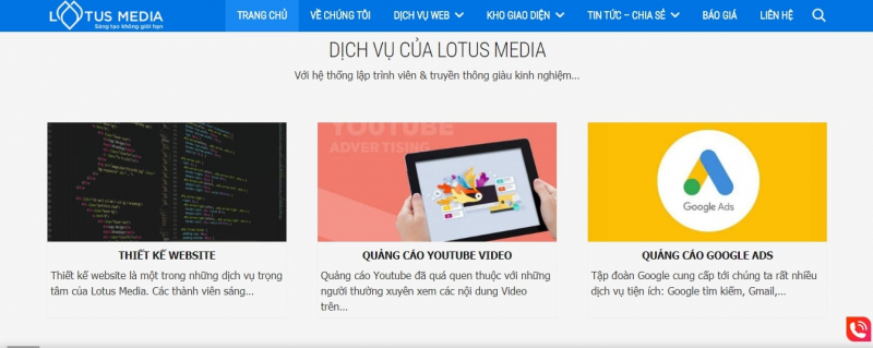 Thiết kế web Bắc Ninh - Lotus Media