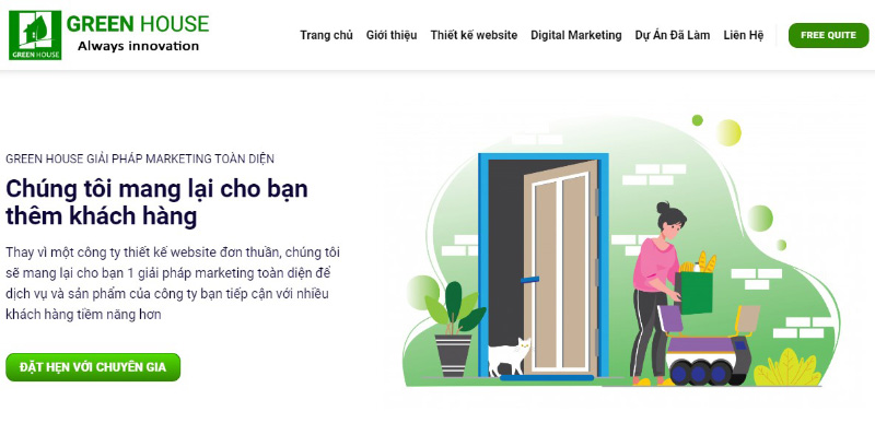 Thiết kế web Quảng Ngãi - Green House
