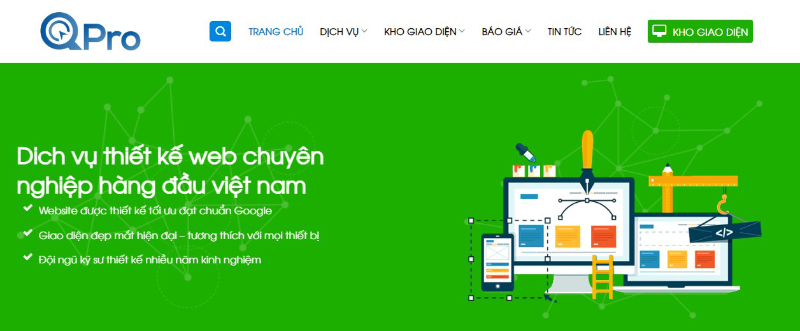 Qproweb - Công ty thiết kế web tại Bắc Ninh