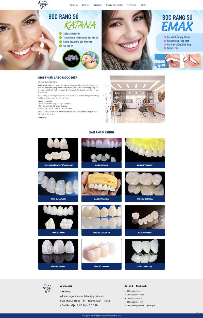 Giao diện nha khoa 02